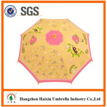 Professional Auto Open Cute Printing kid umbrella with ear